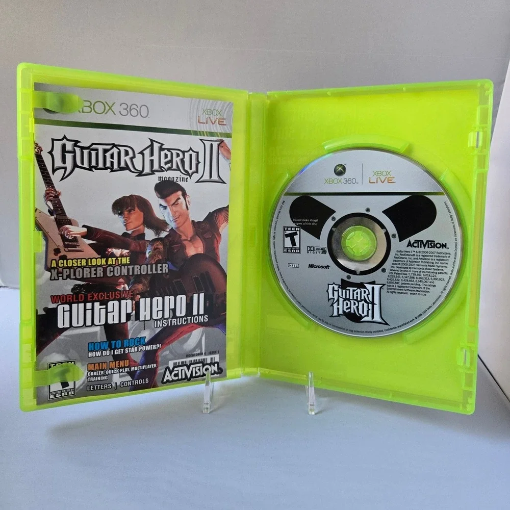 Guitar Hero II & III Bundle - Xbox 360 - 2 Games CIB W/ Manuals Tested